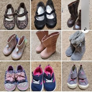 15 pairs size 5 toddler shoes girls